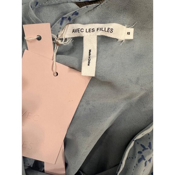 AVEC LES FILLES Constellation-Print Slip Shift Dress NWT XS - Picture 2 of 10